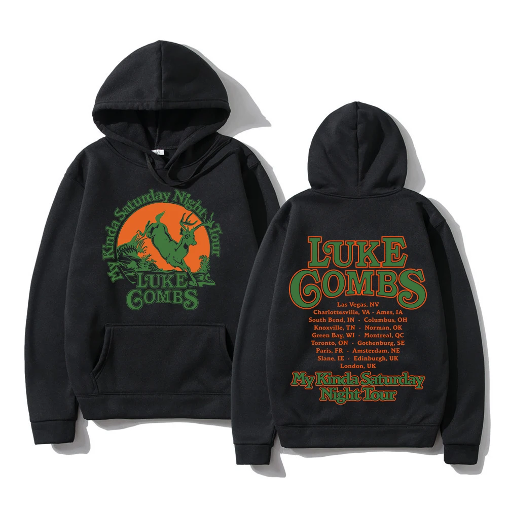 Luke Combs Deer Tour 2026 Hoodie Fashion Women/Men Vintage Aesthetic Hoodies Unisex Autumn Winter Casual Pullover Sweatshirts