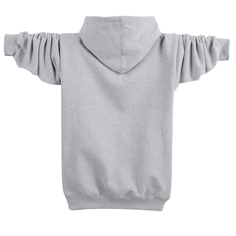 Autumn Winter Fashion Zip-up 95% Cotton Loose Hoody Weatshirt Women And Men Zipper Velvet Long Coat Boyfriend Hooded Blue