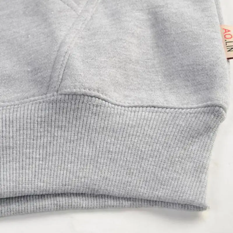 Autumn Winter Fashion Zip-up 95% Cotton Loose Hoody Weatshirt Women And Men Zipper Velvet Long Coat Boyfriend Hooded Blue