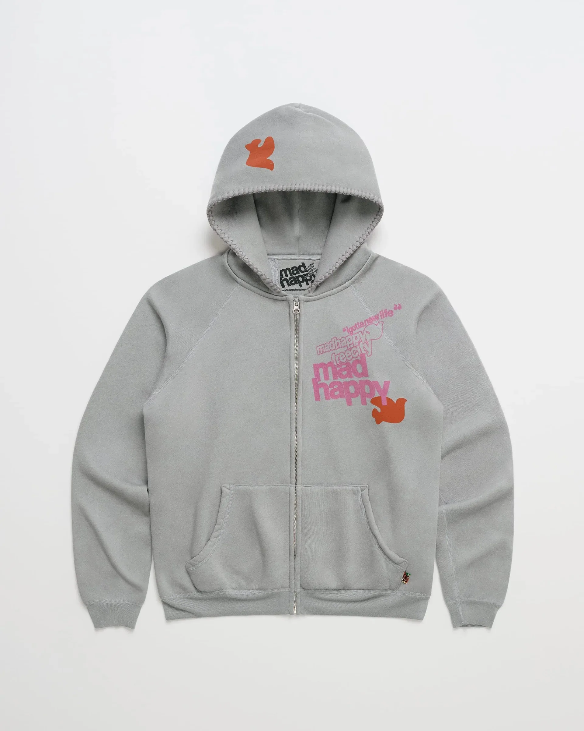 America Zipper Hooded Sweatshirt Women Casual Loose Y2K Letter Printed Hooded Harajuku Street Color Retro Simple Coat