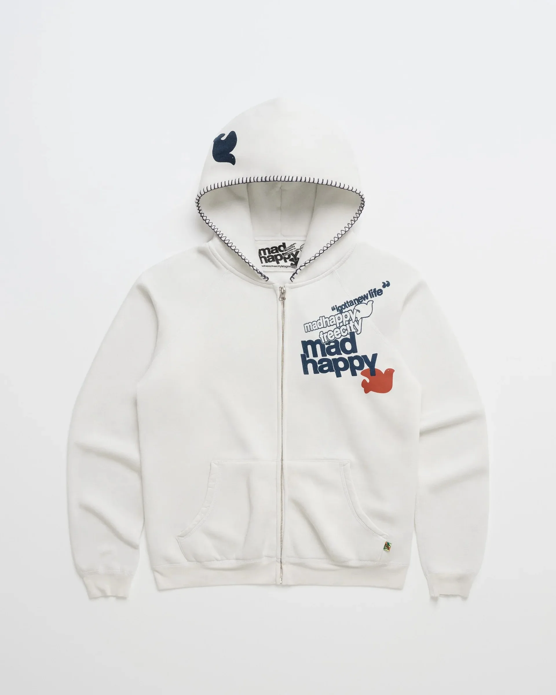 America Zipper Hooded Sweatshirt Women Casual Loose Y2K Letter Printed Hooded Harajuku Street Color Retro Simple Coat