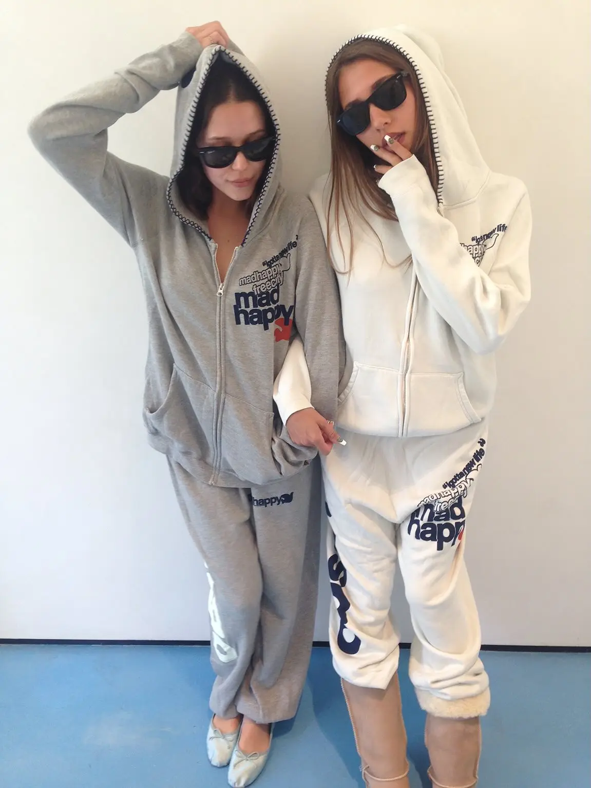 America Zipper Hooded Sweatshirt Women Casual Loose Y2K Letter Printed Hooded Harajuku Street Color Retro Simple Coat