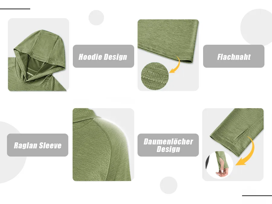Women's UPF 50+ Sun Protection Hoodie Lightweight Long Sleeve Thumb Hole Hooded Sweatshirt for Hiking, Running & Workout