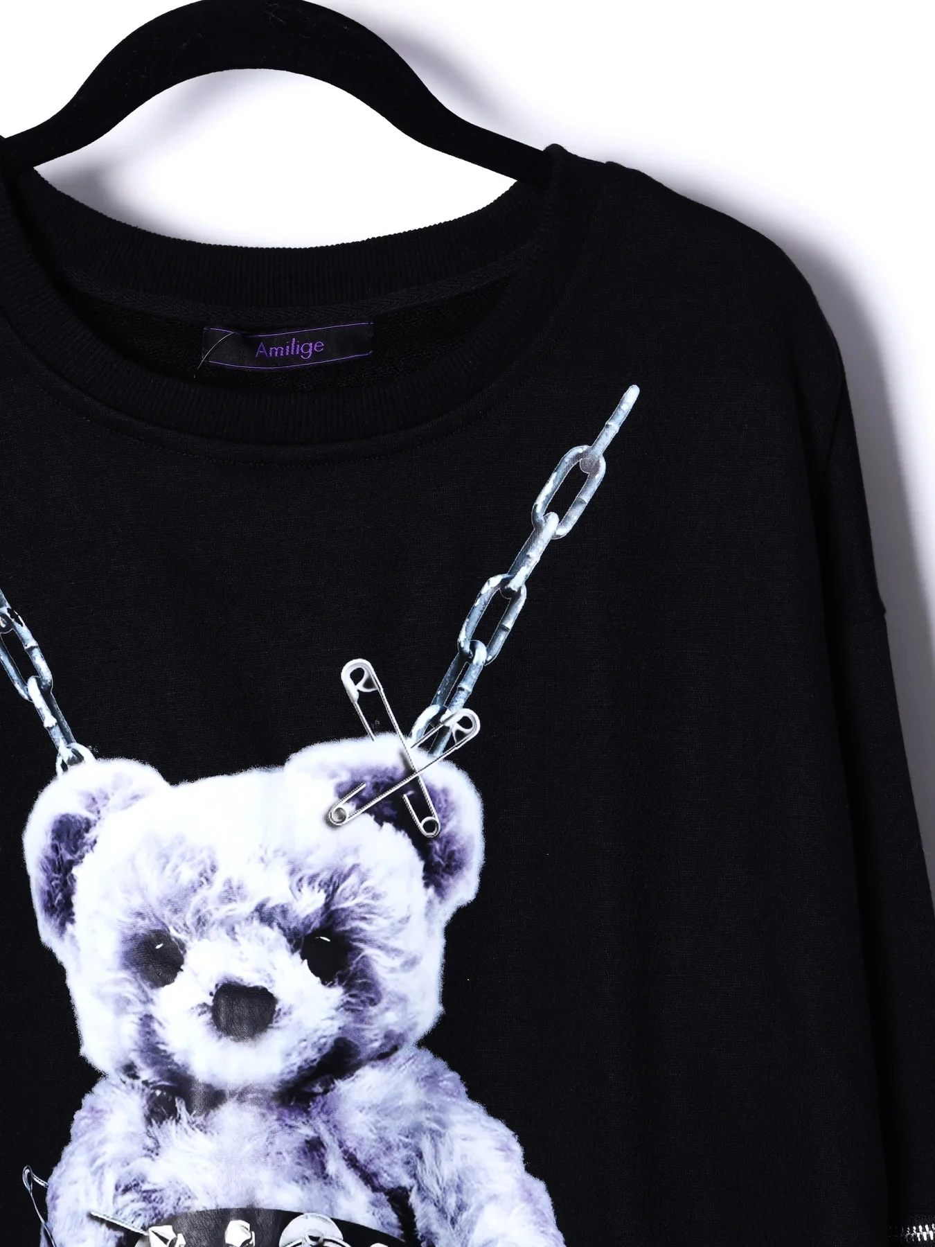 Mine Subculture Cartoon Bear Zipper Sweatshirt Jacket Women's Japanese Clothes 2024 Autumn New Oversized Hoodies Long Y2k Top