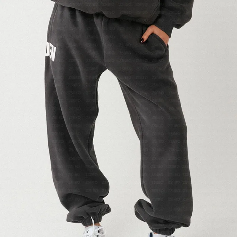 Unisex Fashion Sportswear Harajuku Sweatshirt Streetwear Women's Hoodie Pants Pullover Top Sweatpants Men's Jacket Clothes