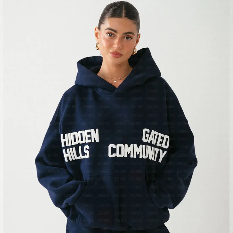Unisex Fashion Sportswear Harajuku Sweatshirt Streetwear Women's Hoodie Pants Pullover Top Sweatpants Men's Jacket Clothes