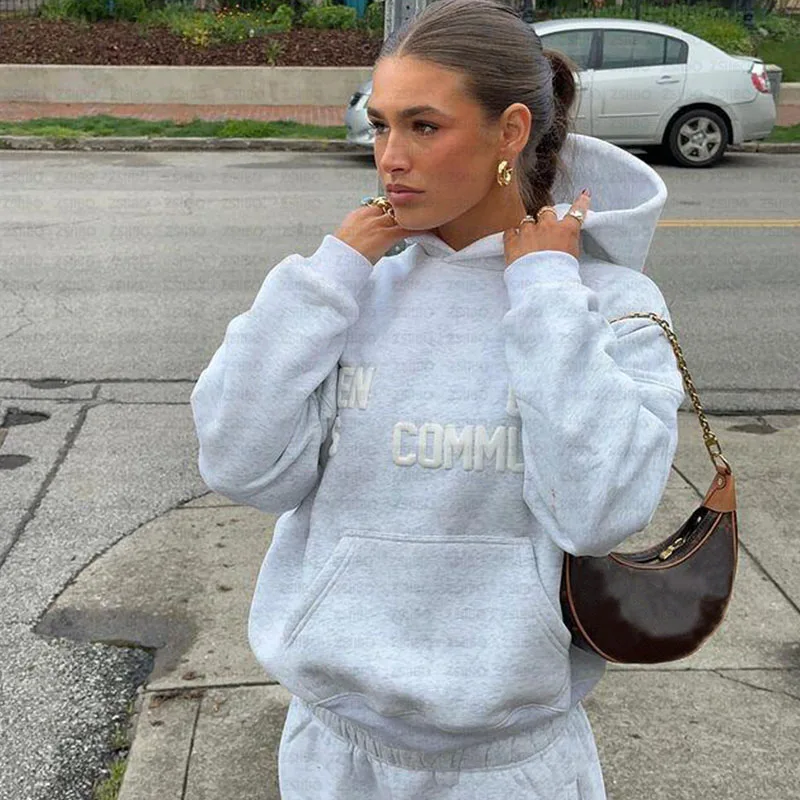 Unisex Fashion Sportswear Harajuku Sweatshirt Streetwear Women's Hoodie Pants Pullover Top Sweatpants Men's Jacket Clothes