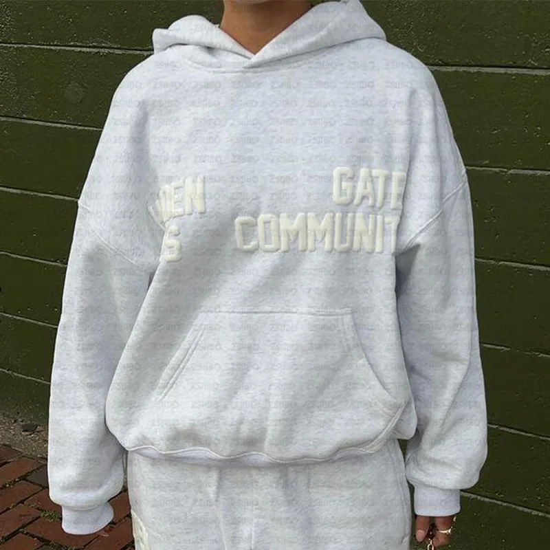Unisex Fashion Sportswear Harajuku Sweatshirt Streetwear Women's Hoodie Pants Pullover Top Sweatpants Men's Jacket Clothes