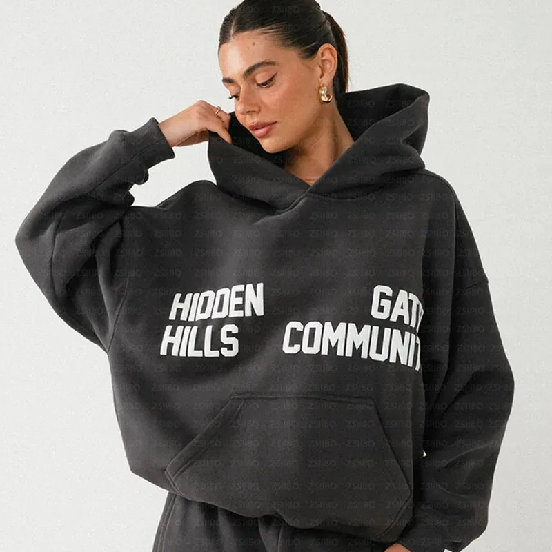 Unisex Fashion Sportswear Harajuku Sweatshirt Streetwear Women's Hoodie Pants Pullover Top Sweatpants Men's Jacket Clothes