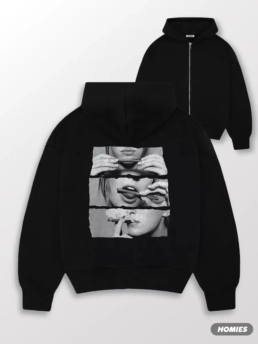 Y2k Trendy Rose Red Letters Hoodies Women Grunge Hip Hop Streetwear Sweatshirt Tops Retro American Oversized Hoodie Men Clothing