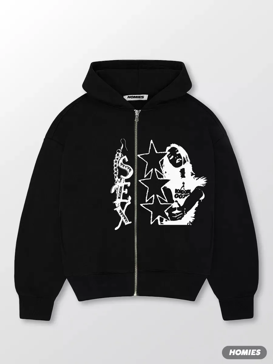 Y2k Trendy Rose Red Letters Hoodies Women Grunge Hip Hop Streetwear Sweatshirt Tops Retro American Oversized Hoodie Men Clothing