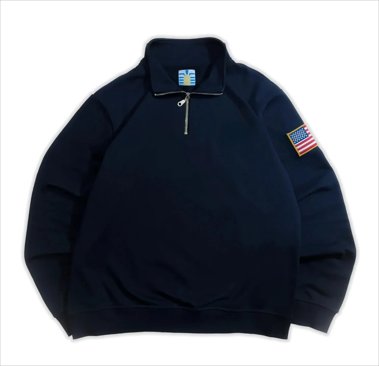Hot Sell Flag Patch Hoodies Women Sweatshirt Quarterzip Pullover Sport Y2k Streetwear Oversized Casual Clothes