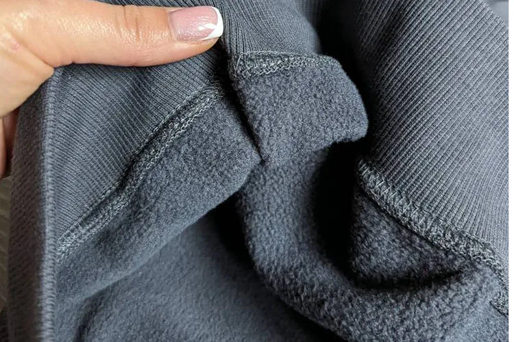 Streamgirl Women Fleece Sweatshirts Autumn Winter Loose O Neck Brown Velvet Pullovers Red Warm Fleece Sweatshirts Women Couple