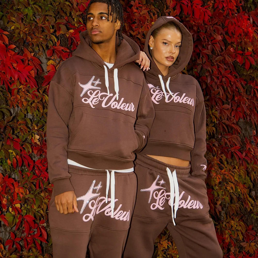 Autumn and winter fashion brand letter printed loose sweatshirt Y2K hip-hop street wear men's and women's pullover casual tops