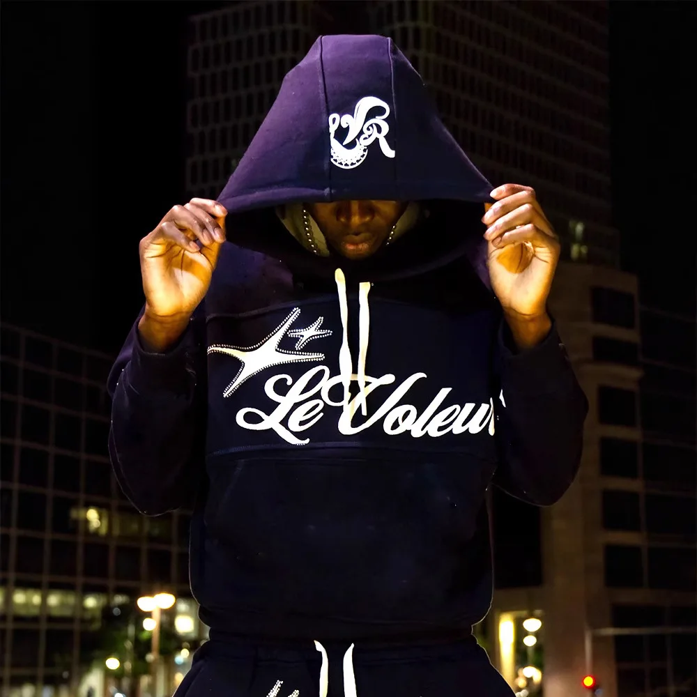 Autumn and winter fashion brand letter printed loose sweatshirt Y2K hip-hop street wear men's and women's pullover casual tops