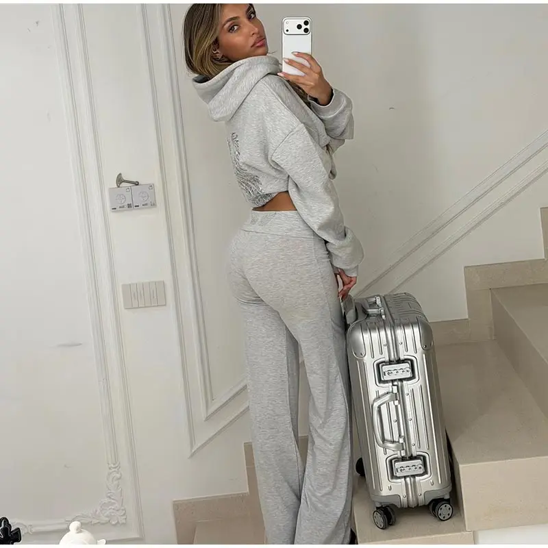Sequins Wings Hooded Sweatshirt Women's Casual Full Sleeve Hoodies Female Top 2025 Autumn And Winter New Ladies Loose Streetwear