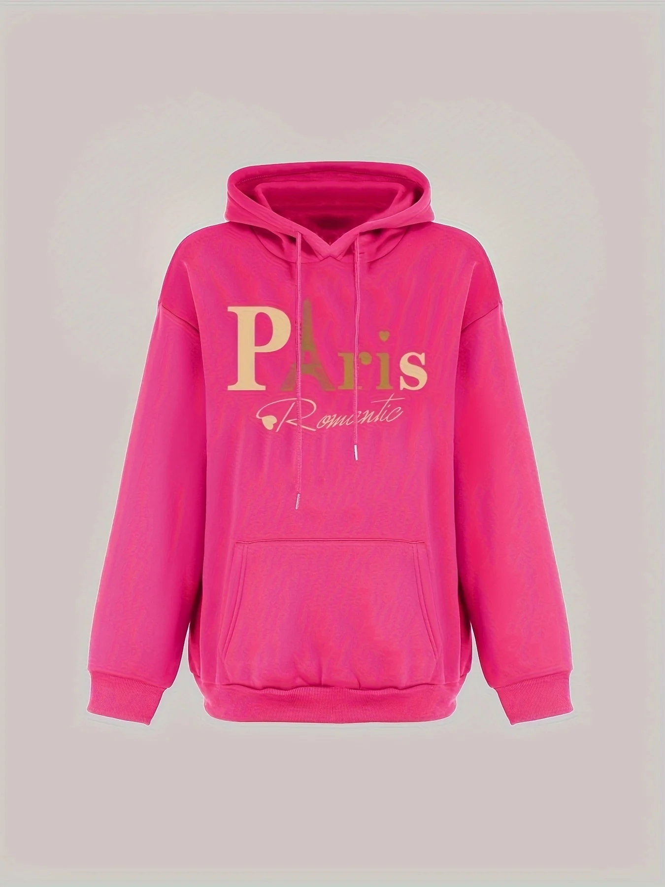 Paris Loose Sweatshirt Casual Long Sleeve Women Autumn and Winter Comfortable Pullover Crewneck Loose Female Clothes