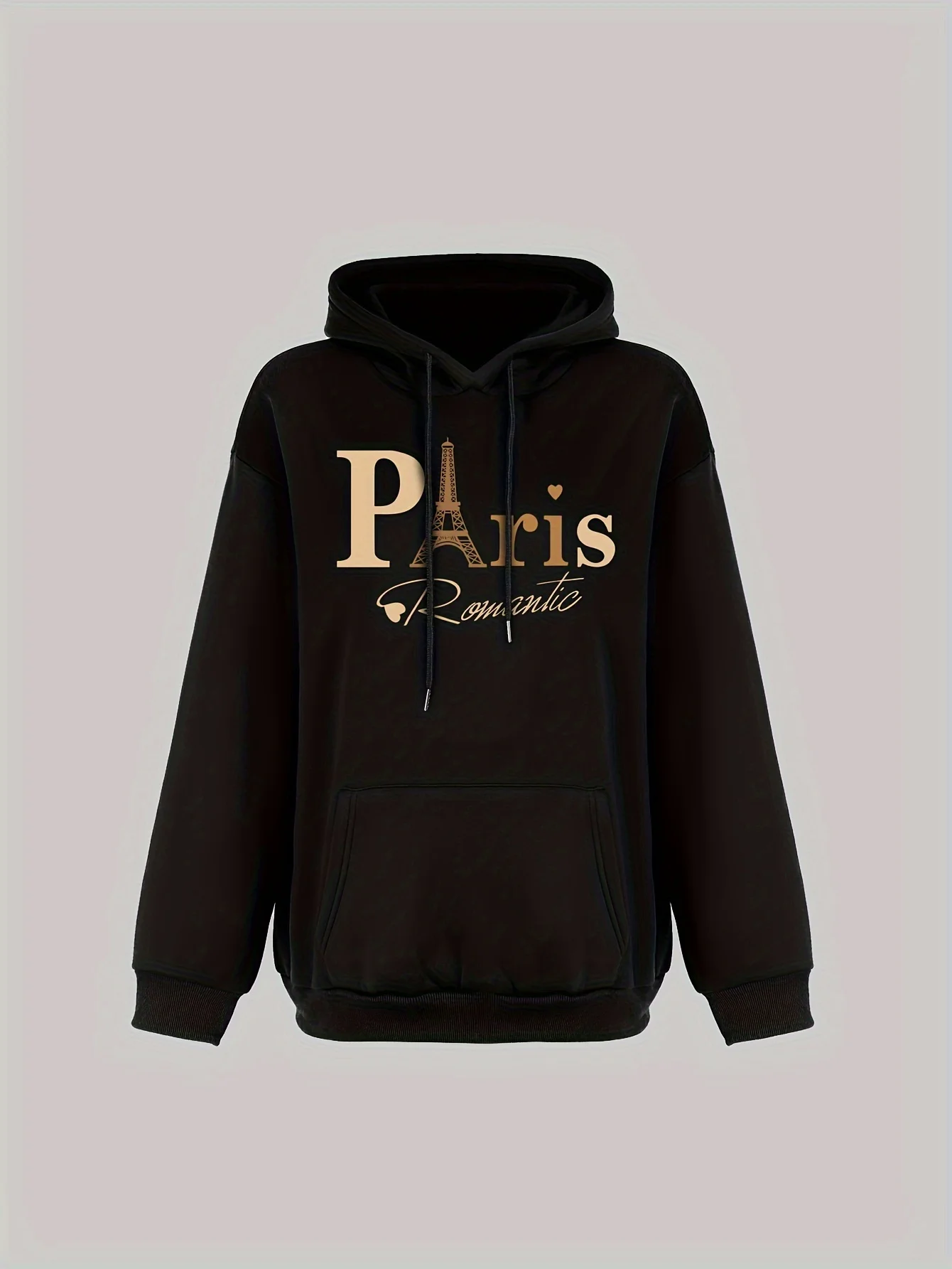 Paris Loose Sweatshirt Casual Long Sleeve Women Autumn and Winter Comfortable Pullover Crewneck Loose Female Clothes