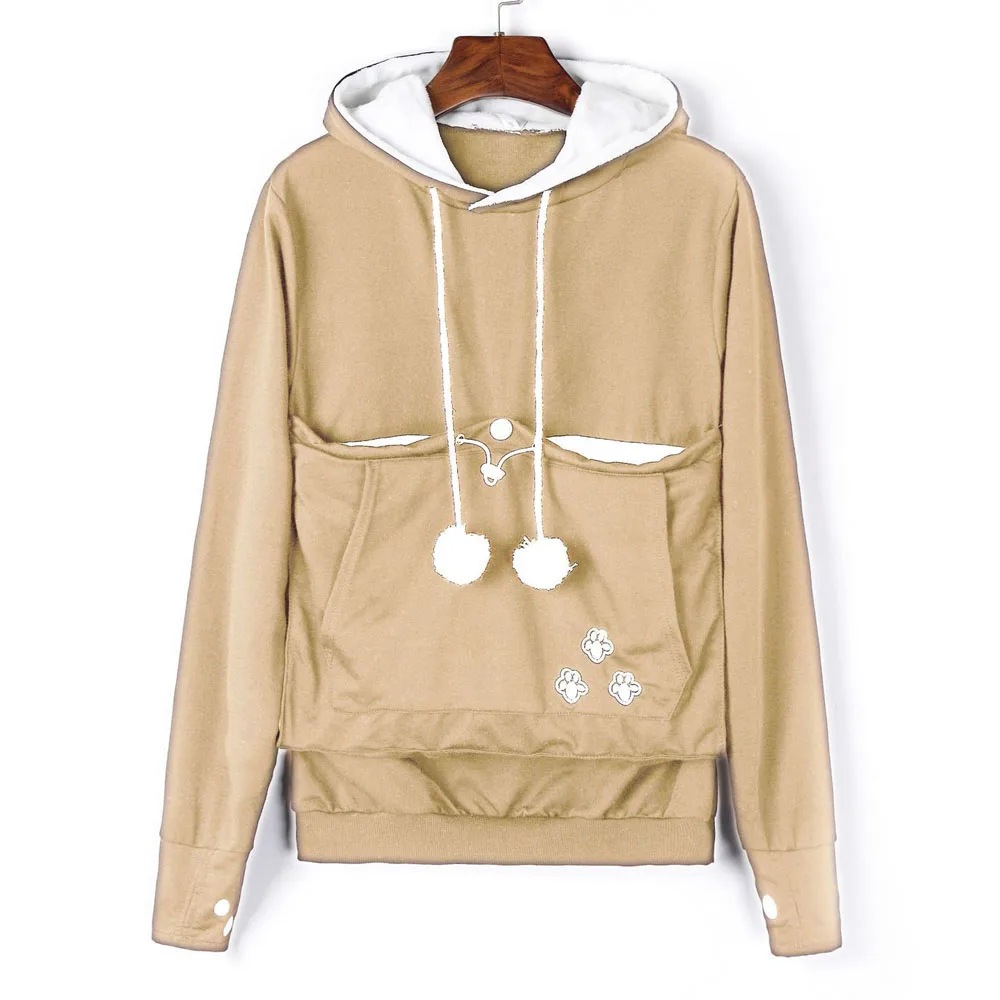 Fashion 2022 High Quality Cat Lovers Hoodies Ears Cuddle Pouch Dog Pet Hoodies For Casual Kangaroo Pullovers Sweatshirt New