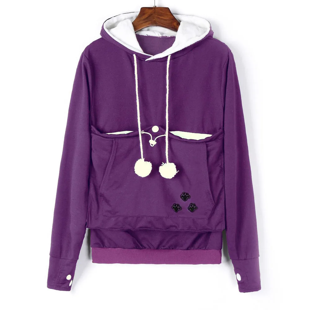 Fashion 2022 High Quality Cat Lovers Hoodies Ears Cuddle Pouch Dog Pet Hoodies For Casual Kangaroo Pullovers Sweatshirt New