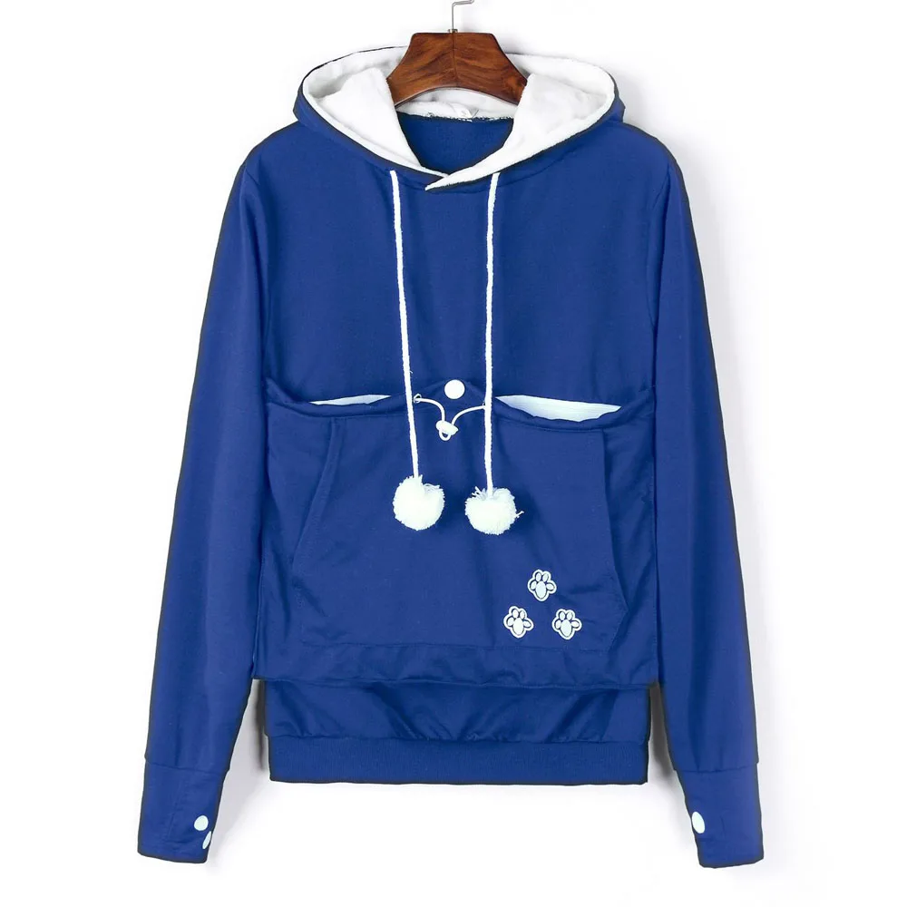 Fashion 2022 High Quality Cat Lovers Hoodies Ears Cuddle Pouch Dog Pet Hoodies For Casual Kangaroo Pullovers Sweatshirt New