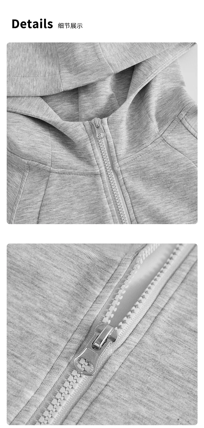 Casual Solid Zipped Hooded Sweatshirts Women Korean Style Slim Fit Sports Hoodie with Pocket Woman Spring Long Sleeve Outerwear