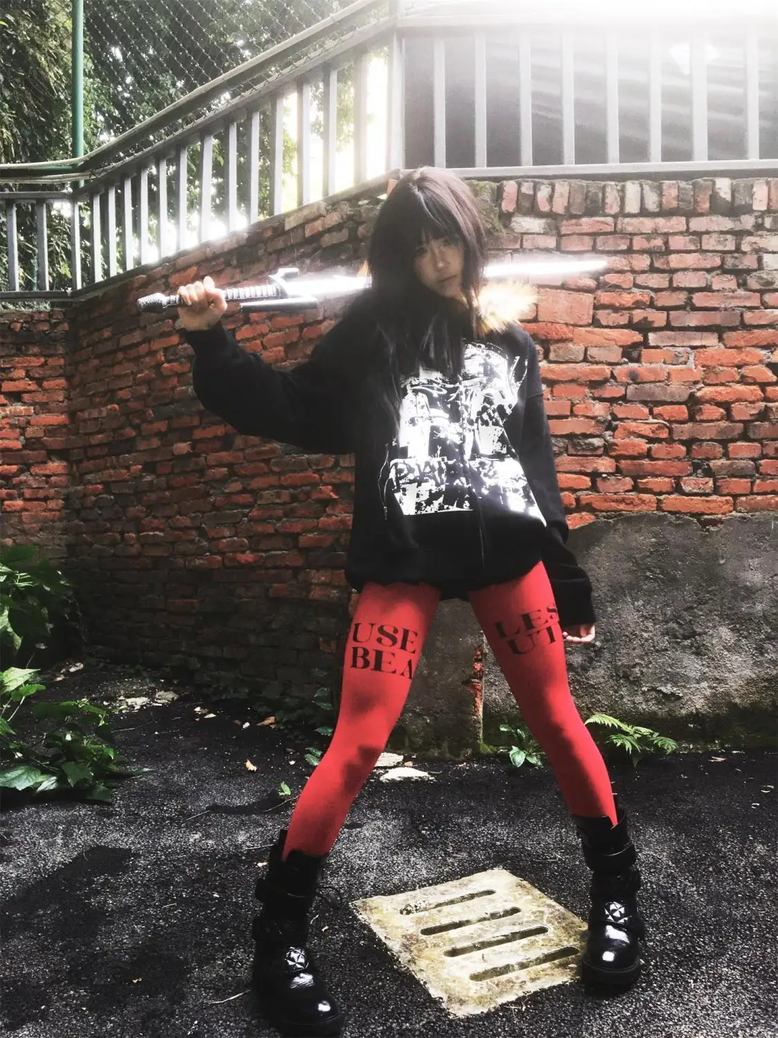 Streetwear Vintage Harajuku Gothic Print Hooded Sweatshirt Coat Aesthetic Slim Jacket Y2k Fur Patchwork Grunge Hoodies Women