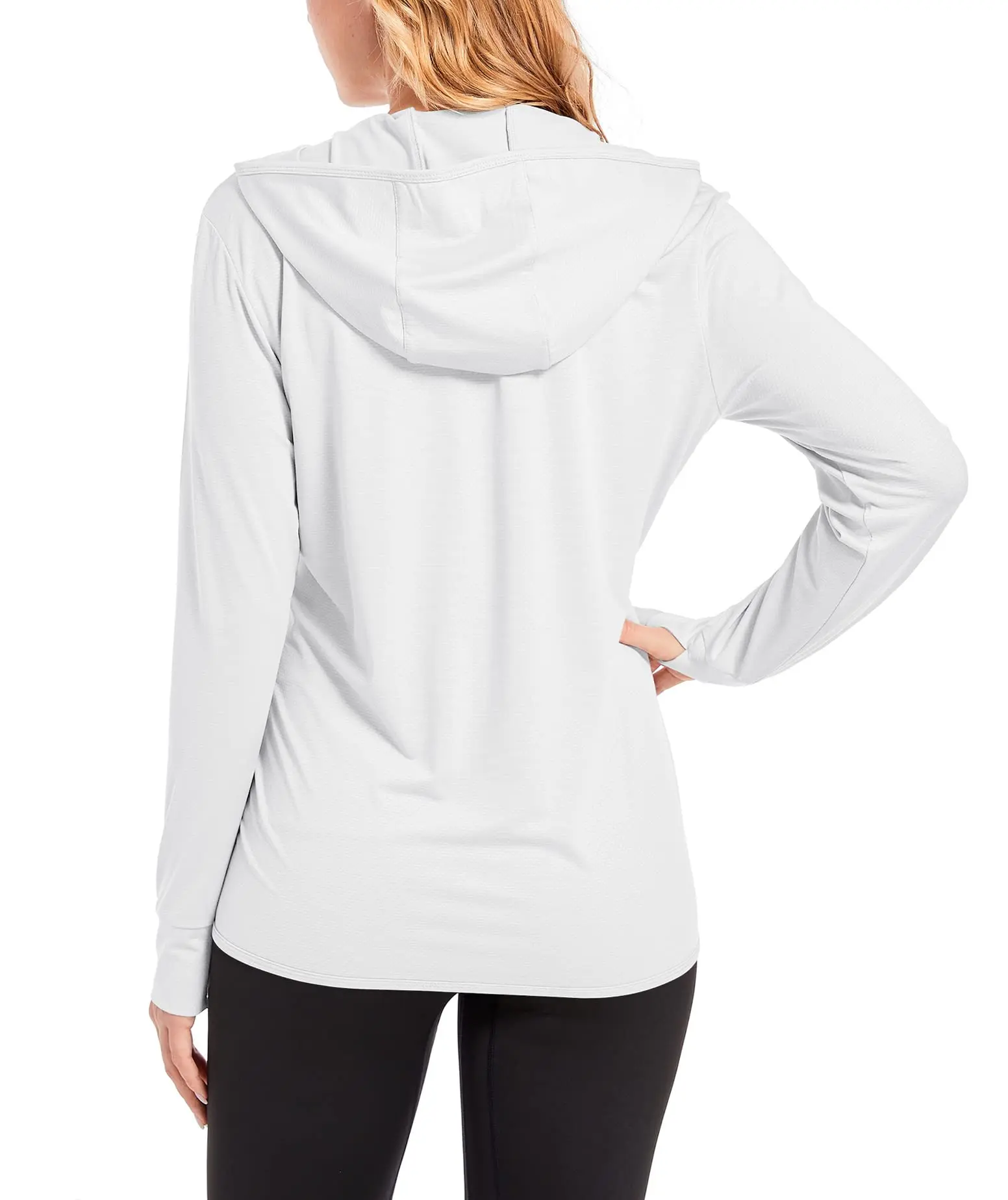TACVASEN Summer Sun Protection Hoodies Womens Long Sleeve Casual Shirts UPF 50+ Sun Block Full Zip T-shirts With Zipper Pockets