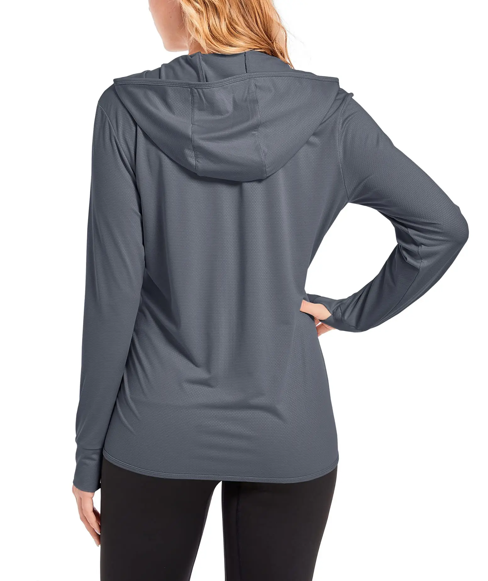 TACVASEN Summer Sun Protection Hoodies Womens Long Sleeve Casual Shirts UPF 50+ Sun Block Full Zip T-shirts With Zipper Pockets