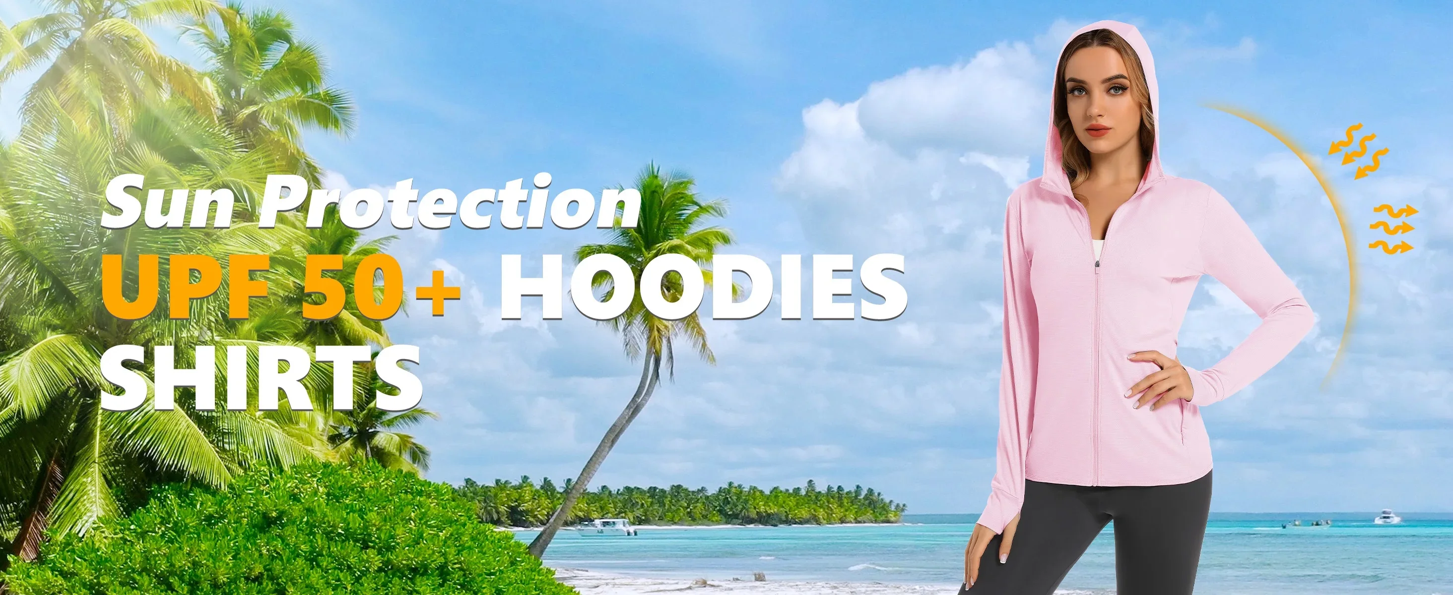 TACVASEN Summer Sun Protection Hoodies Womens Long Sleeve Casual Shirts UPF 50+ Sun Block Full Zip T-shirts With Zipper Pockets