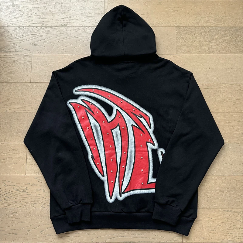 Mixed Emotion Zipper Hoodie Thin 100% Cotton Diamond Pattern Casual Streetwear Sweatshirt Mixed Emotion Jacket Pants