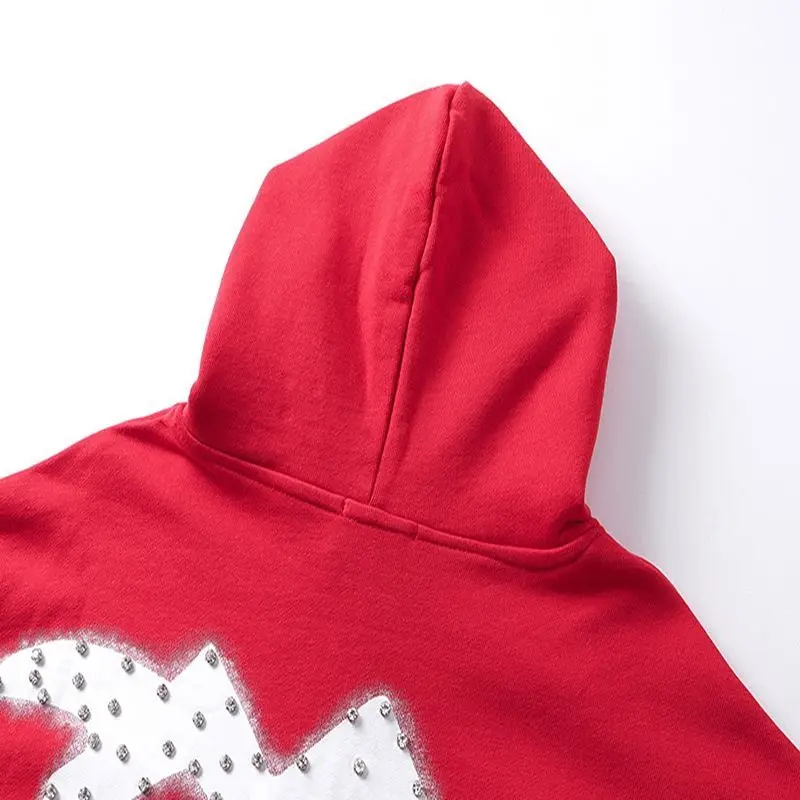 Mixed Emotion Zipper Hoodie Thin 100% Cotton Diamond Pattern Casual Streetwear Sweatshirt Mixed Emotion Jacket Pants