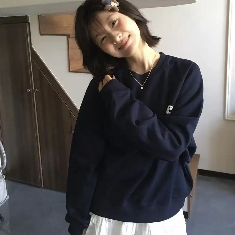 2026 Harajuku Polka Dot Wing Printing Autumn Hoodie Women Y2k Aesthetic Casual Loose Hoody Preppy Style Grunge Cute Sweatshirts