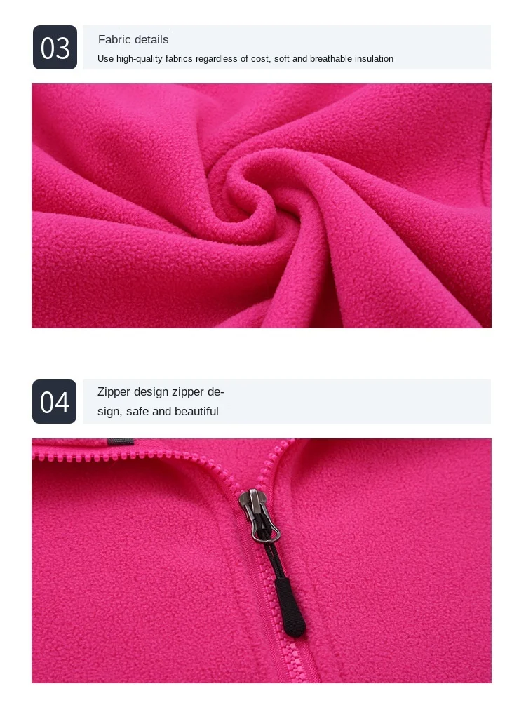 2024 Autumn Winter New Warm Women Fleece Sweatshirts Solid Color Ladies Outdoor Running Style Polar Fleece Zipper Coat Clothes