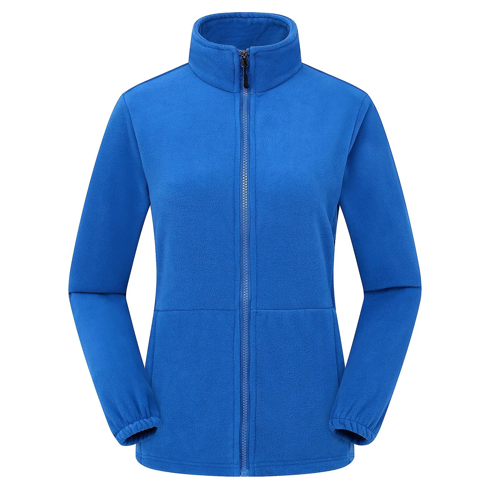 2024 Autumn Winter New Warm Women Fleece Sweatshirts Solid Color Ladies Outdoor Running Style Polar Fleece Zipper Coat Clothes