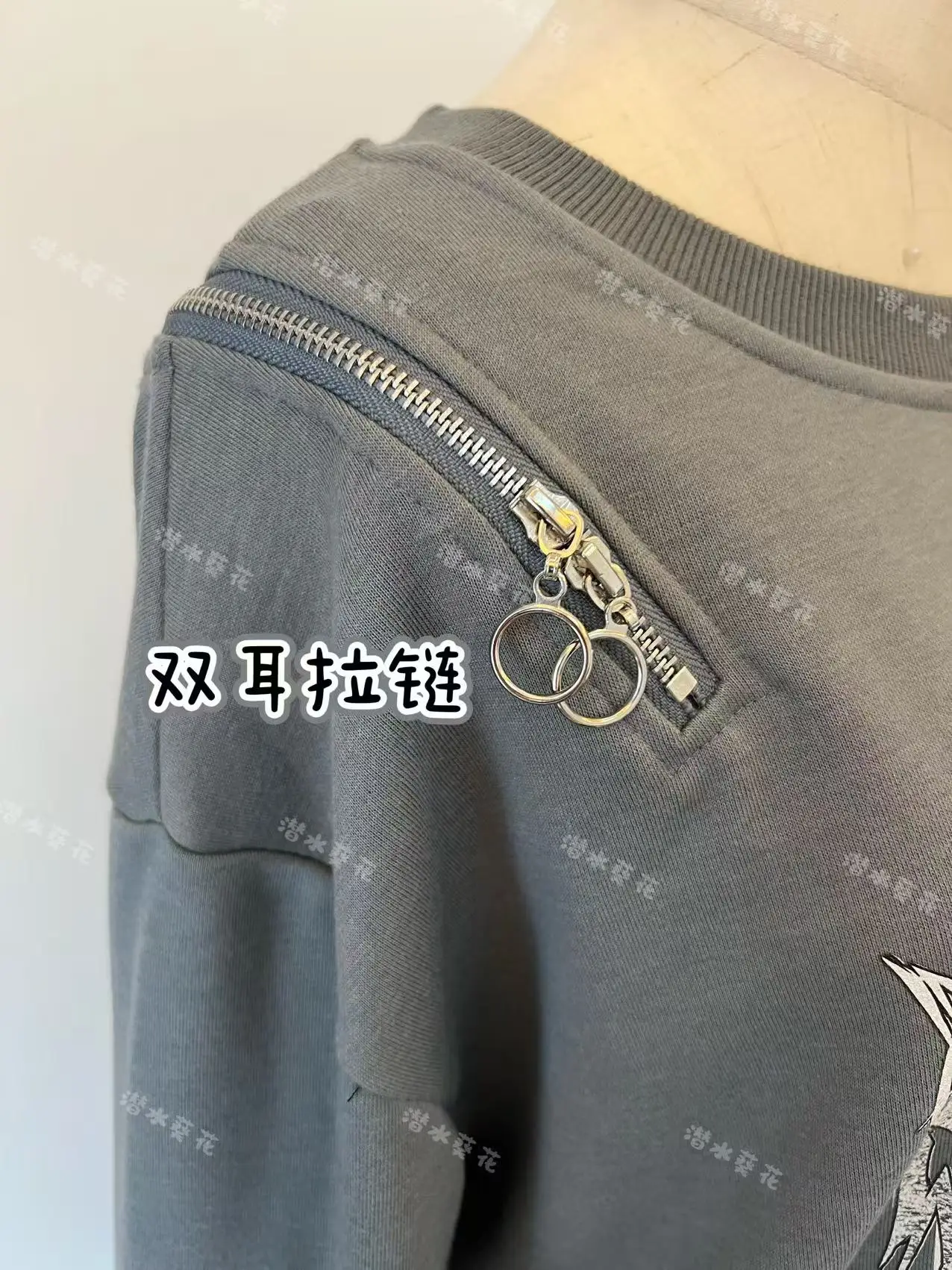 Original Zipper Long-sleeve Sweatshirt Jacket Women and Men Japanese Mines Subdimensional Long-sleeve Hoodie Punk Style Hoodies