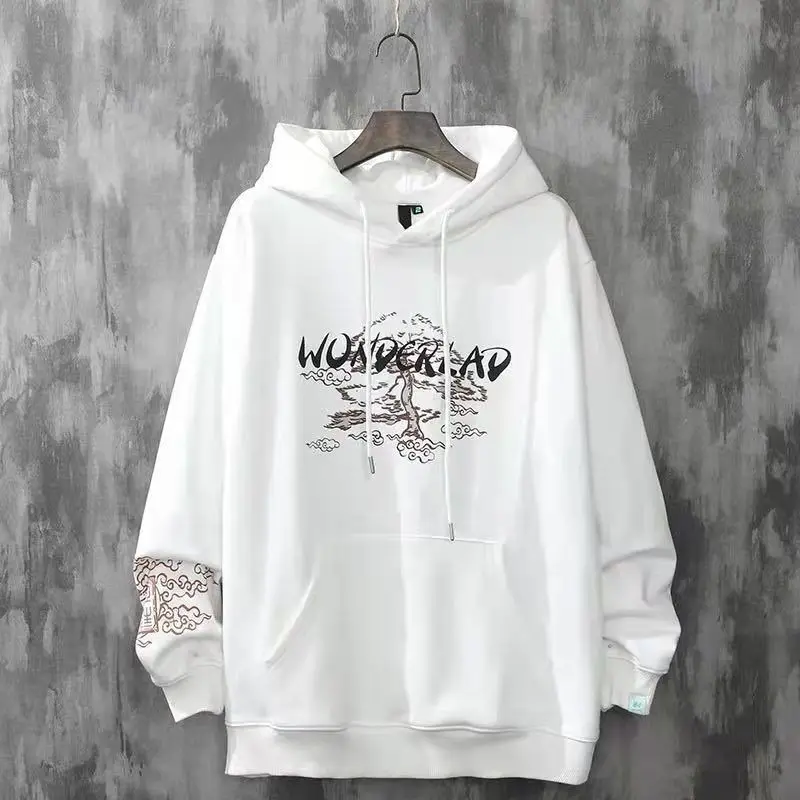 Japanese Retro Sakura Hoodie Y2K Clothes Mens Womens Hip Hop Urban Retro Graphic Oversized Hoodie Sweatshirt Casual Jacket