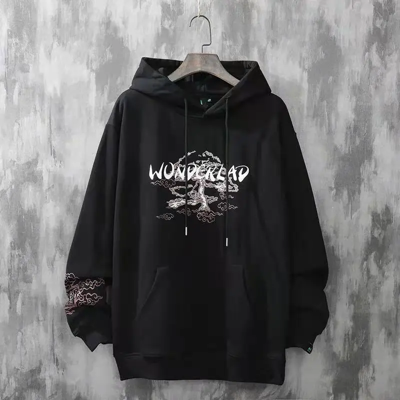 Japanese Retro Sakura Hoodie Y2K Clothes Mens Womens Hip Hop Urban Retro Graphic Oversized Hoodie Sweatshirt Casual Jacket