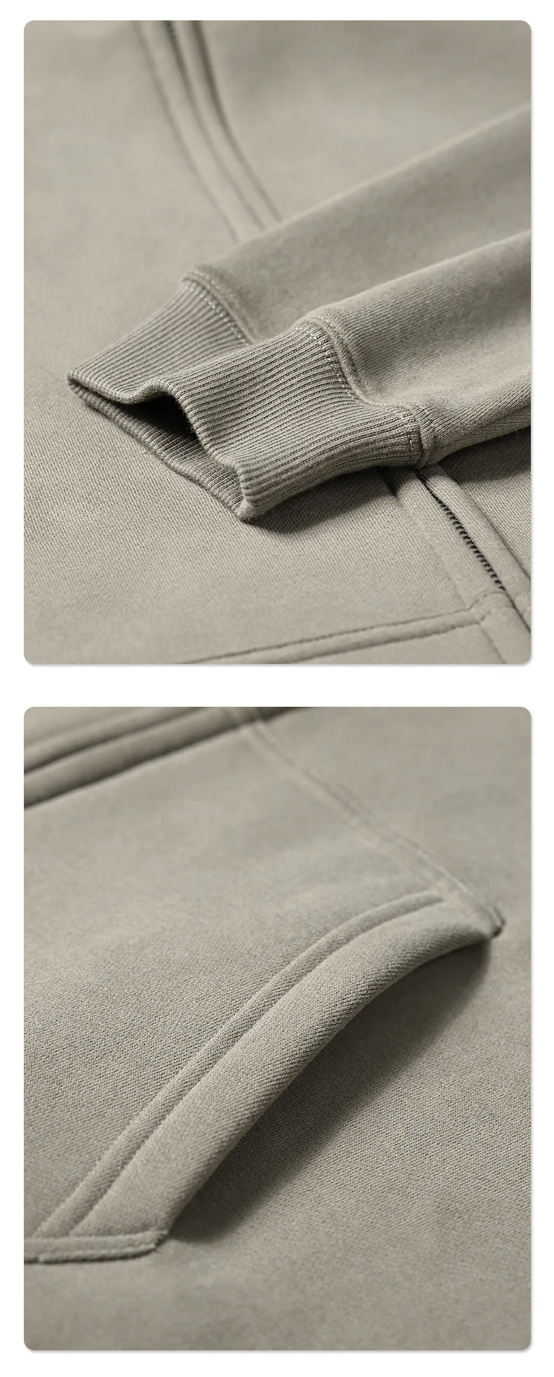 Custom LOGO autumn and winter new product velvet thickened 350g high-quality zipper sweater trousers men and women couple suit
