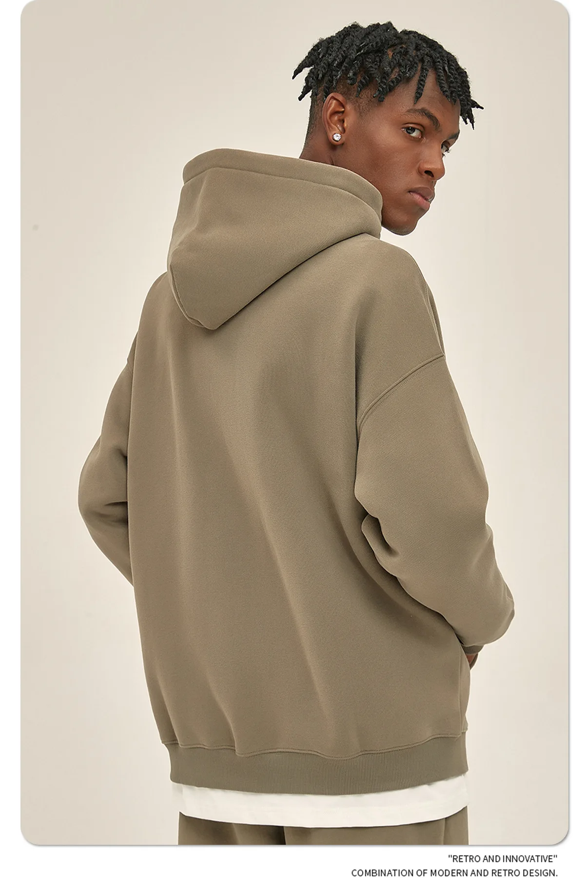 Custom LOGO autumn and winter new product velvet thickened 350g high-quality zipper sweater trousers men and women couple suit