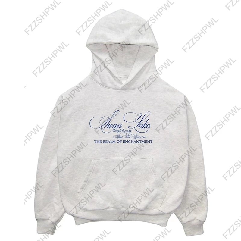Classic Minimalist Y2K Hooded sweatshirt Grunge Goth Hip Hop Clothes Aesthetics Graphic Print American retro Chic Unique Top