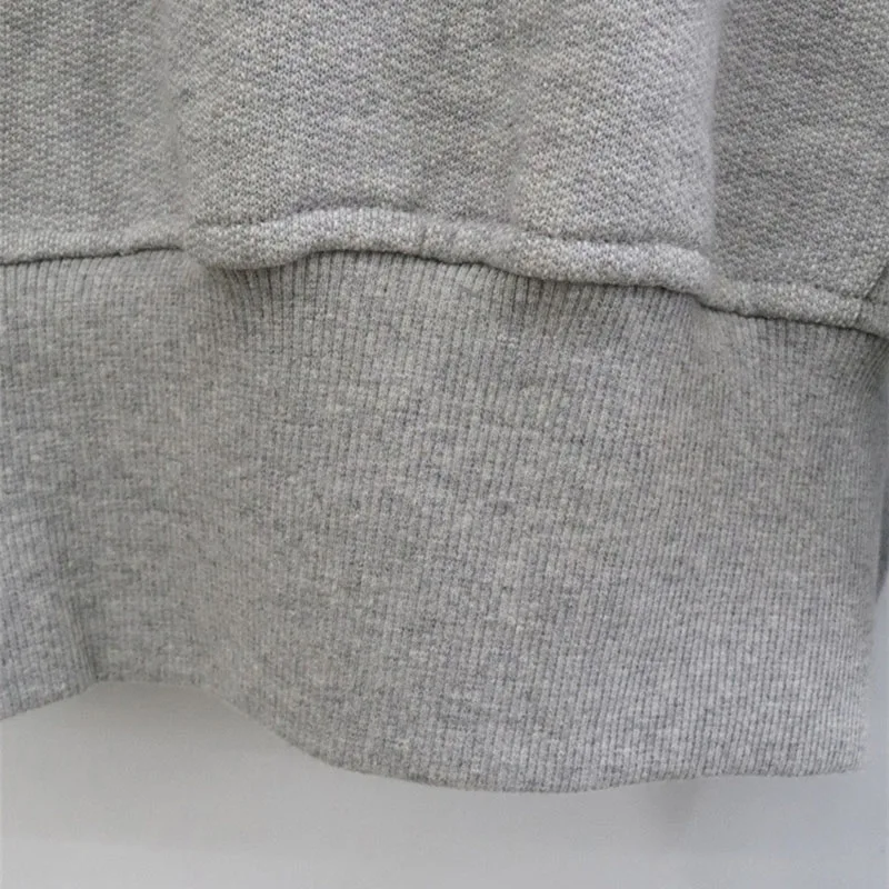 Fashion Waist Cinched Cropped Sweatshirts Women Autumn Harajuku Casual Oversized Pullover Lady Gray Long Sleeve Crewneck Hoodies