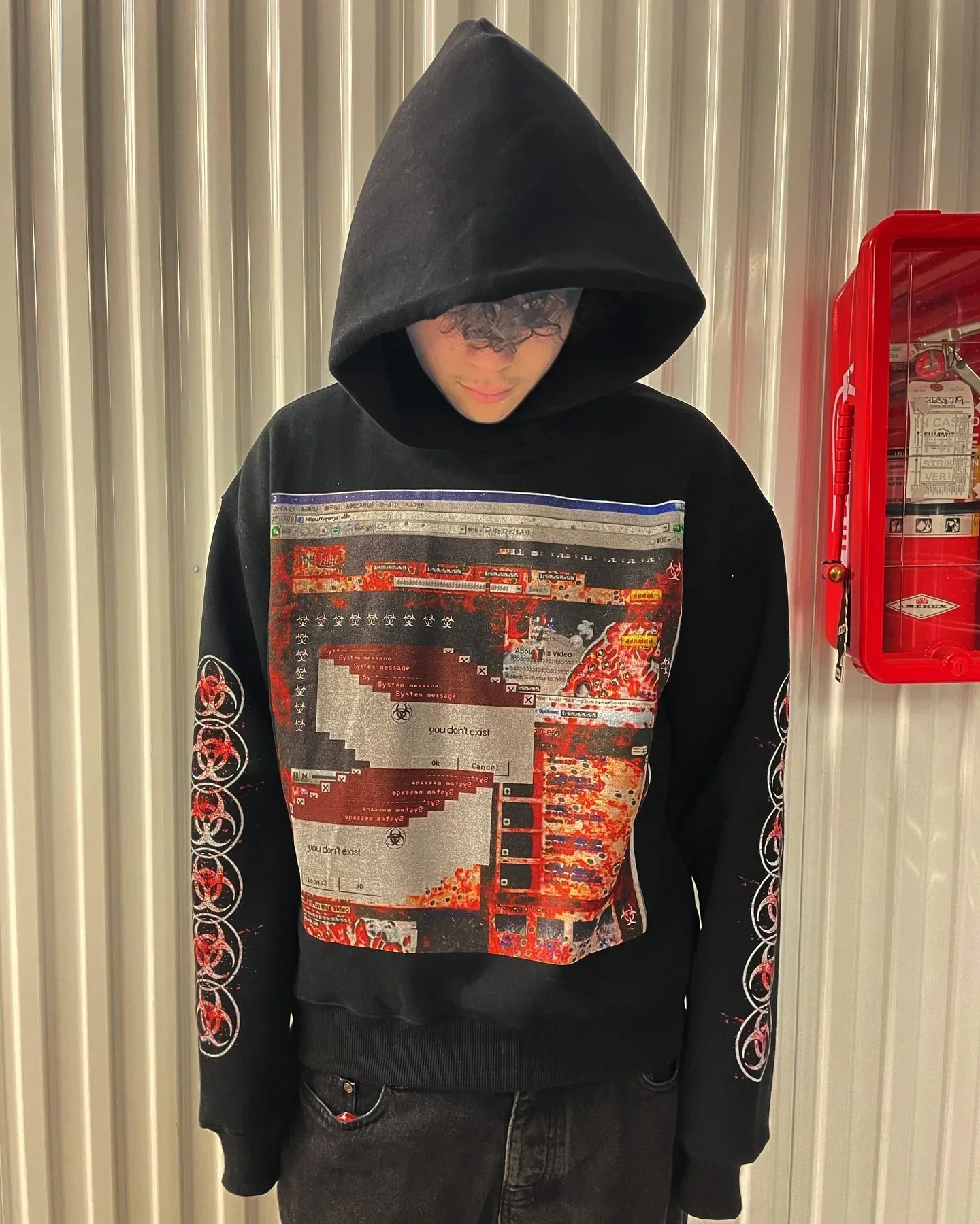 Vintage Embroidery Print Hoodies Women Grunge Sweatshirt Tops Streetwear Harajuku Gothic Y2k Style Hoodie Women Clothing