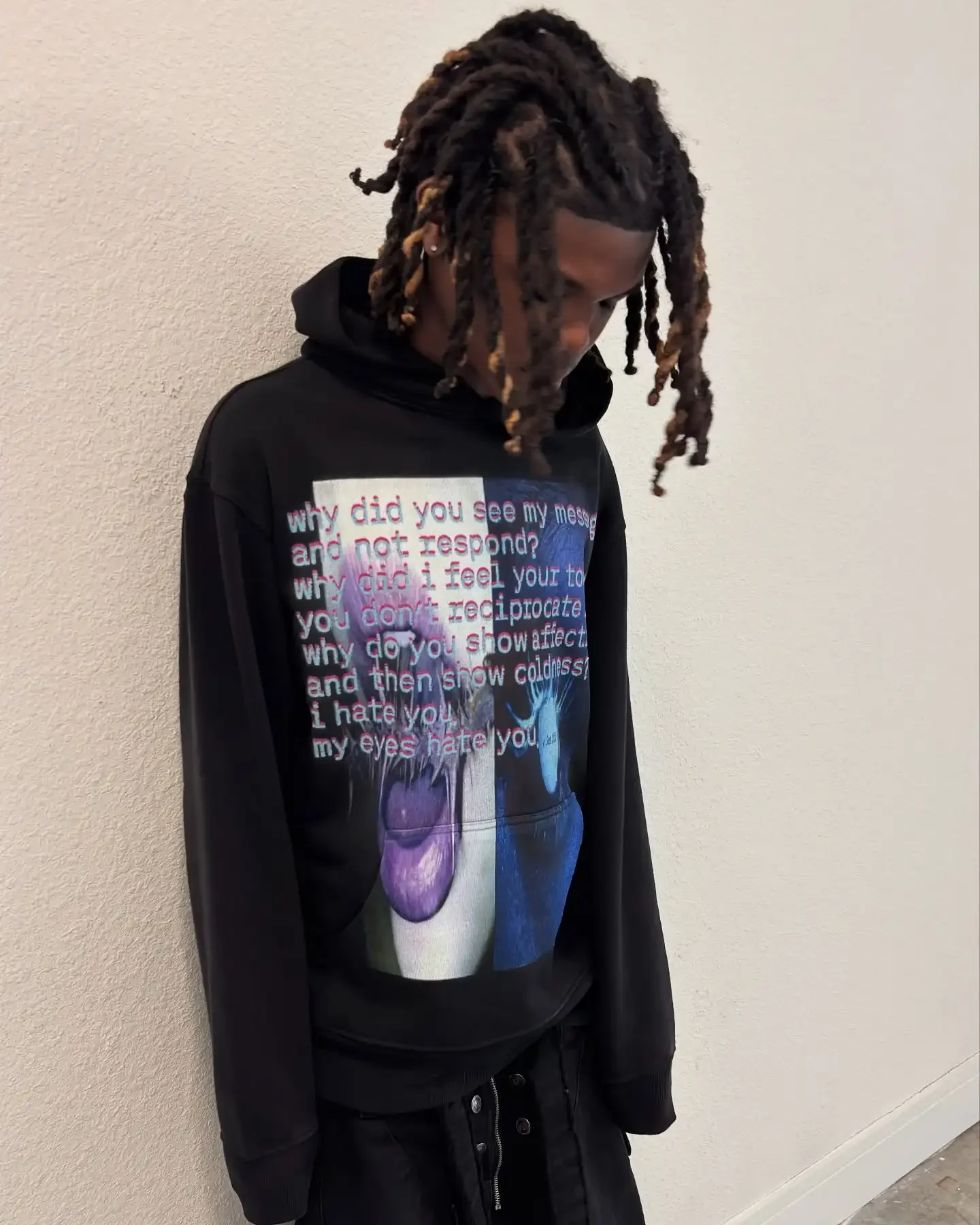 Vintage Embroidery Print Hoodies Women Grunge Sweatshirt Tops Streetwear Harajuku Gothic Y2k Style Hoodie Women Clothing