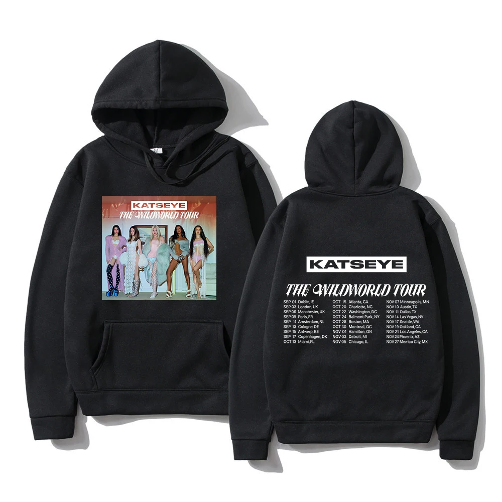 KATSEYE THE WILDWORLD TOUR 2026 Hoodie PINKY UP 2 Album Women Hoodie Autumn Winter Clothes Vintage Sweatshirt for Fans Gifts