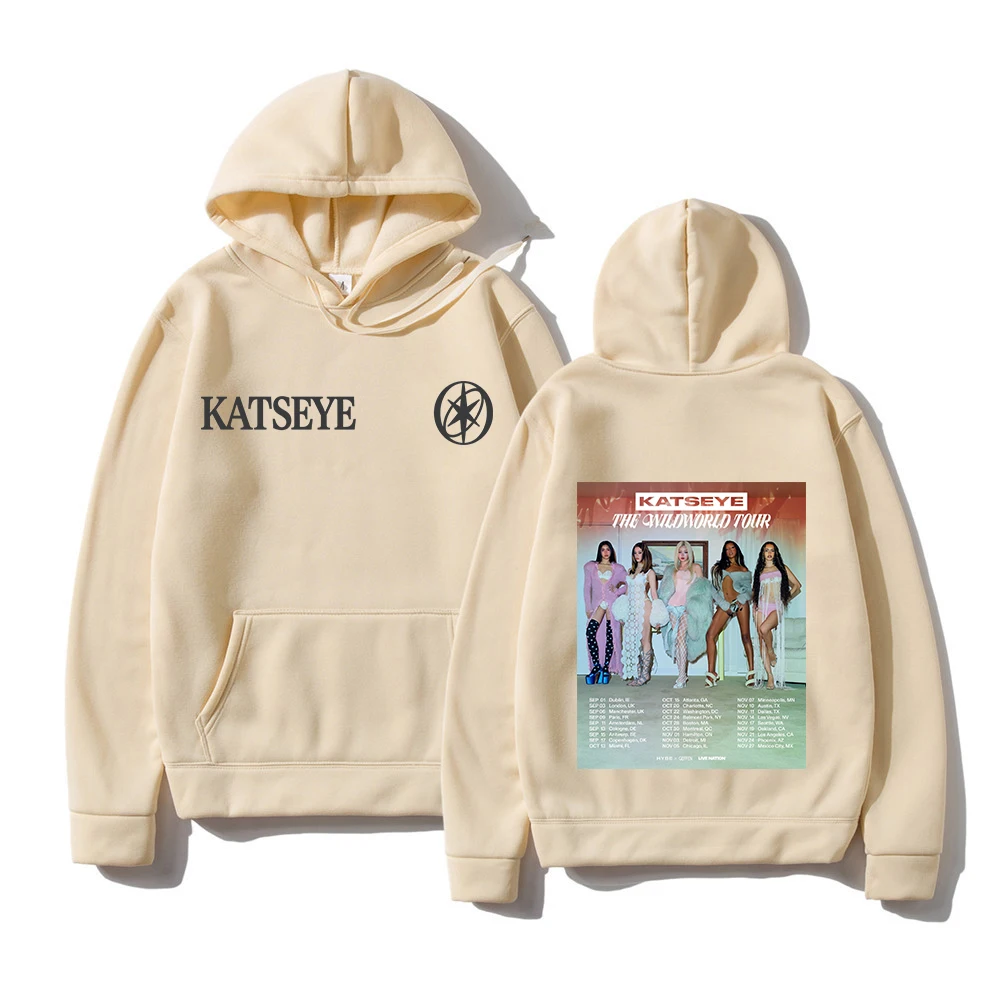 KATSEYE THE WILDWORLD TOUR 2026 Hoodie PINKY UP 2 Album Women Hoodie Autumn Winter Clothes Vintage Sweatshirt for Fans Gifts