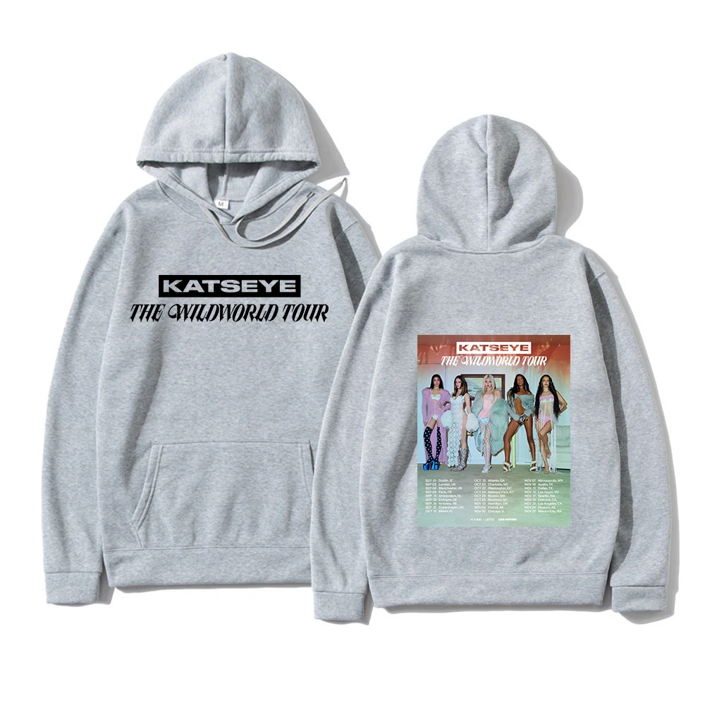 KATSEYE THE WILDWORLD TOUR 2026 Hoodie PINKY UP 2 Album Women Hoodie Autumn Winter Clothes Vintage Sweatshirt for Fans Gifts