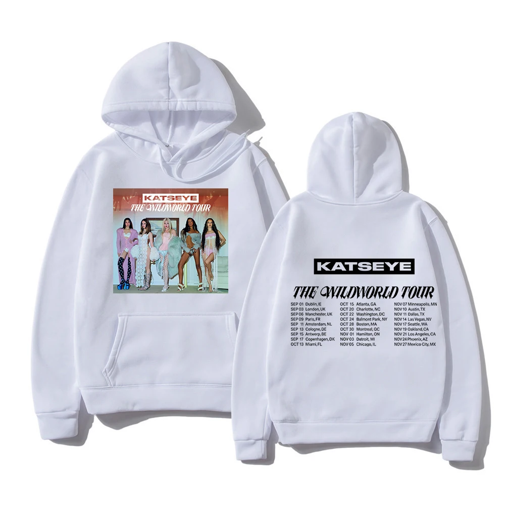 KATSEYE THE WILDWORLD TOUR 2026 Hoodie PINKY UP 2 Album Women Hoodie Autumn Winter Clothes Vintage Sweatshirt for Fans Gifts