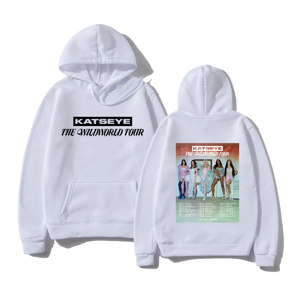 KATSEYE THE WILDWORLD TOUR 2026 Hoodie PINKY UP 2 Album Women Hoodie Autumn Winter Clothes Vintage Sweatshirt for Fans Gifts