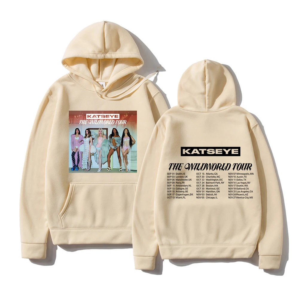 KATSEYE THE WILDWORLD TOUR 2026 Hoodie PINKY UP 2 Album Women Hoodie Autumn Winter Clothes Vintage Sweatshirt for Fans Gifts